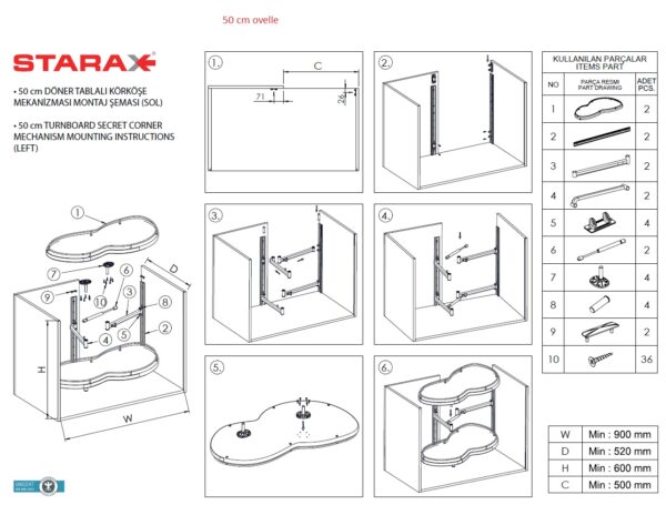 Smooth kulmakaapin mekanismi