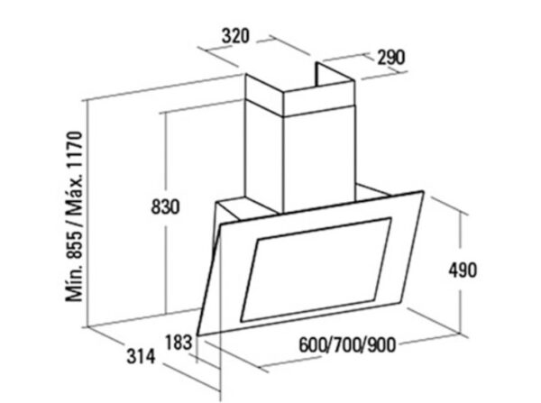 images Thalassa 600 liesikupu, Valkoinen lasi/RST
