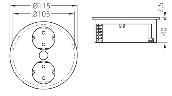 images Pistorasia Twist matta musta