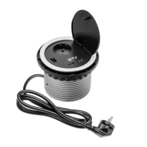 Tasoon upotettava pistorasia