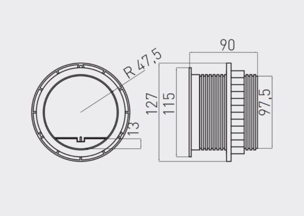 Tasoon upotettava pistorasia