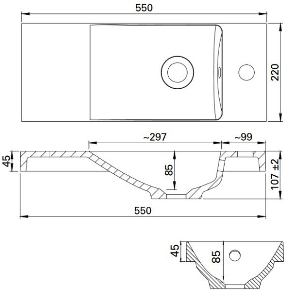 Virta 550 valumarmoriallas