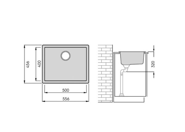 images Vaala 60 komposiittiallas, harmaa