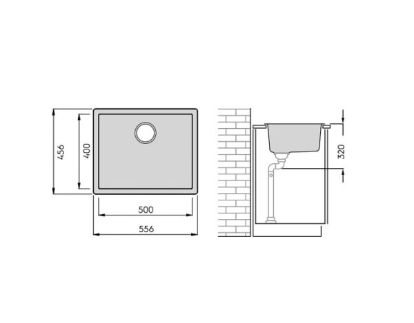 images Vaala 60 komposiittiallas, musta
