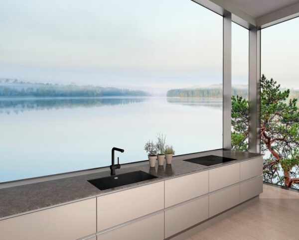 Vaala 80 komposiittiallas, musta