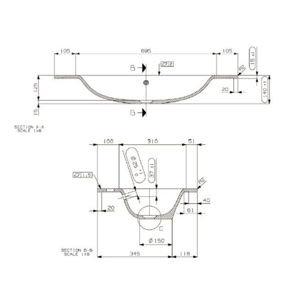 Vegas allas 461x905 mm