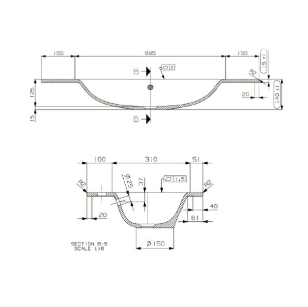 Vegas allas 461x1005 mm
