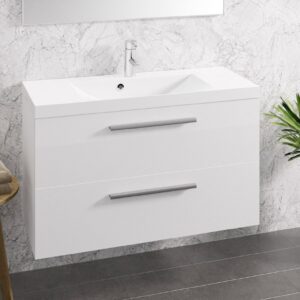 Aalto 1000 kylpyhuoneryhmä kiiltävä valkoinen