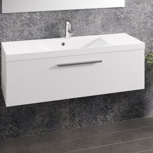 Aava 1200 kylpyhuoneryhmä kiiltävä valkoinen