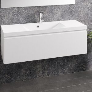 Aava 1200 kylpyhuoneryhmä Valkoinen vetimetön