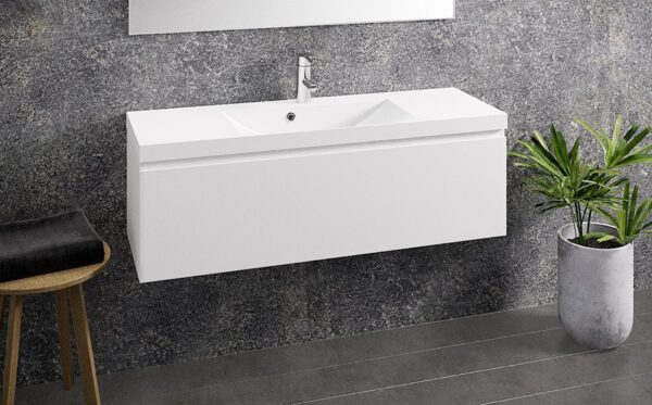 Aava 1200 kylpyhuoneryhmä Valkoinen vetimetön