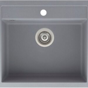 Kiwi 1-altainen komposiittiallas harmaa