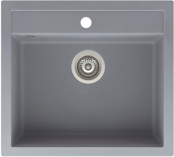 Kiwi 1-altainen komposiittiallas harmaa