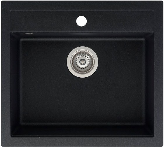 Kiwi 1-altainen komposiittiallas musta