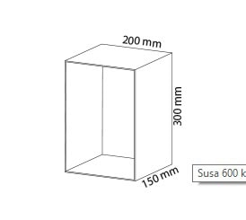 LEIJU-LOKERIKKO valkoinen S