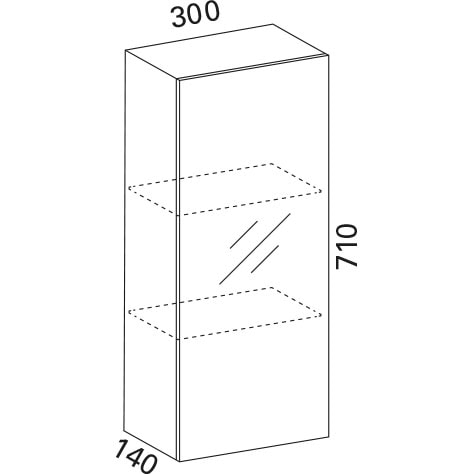 Luvia 30 LED peilikaappi
