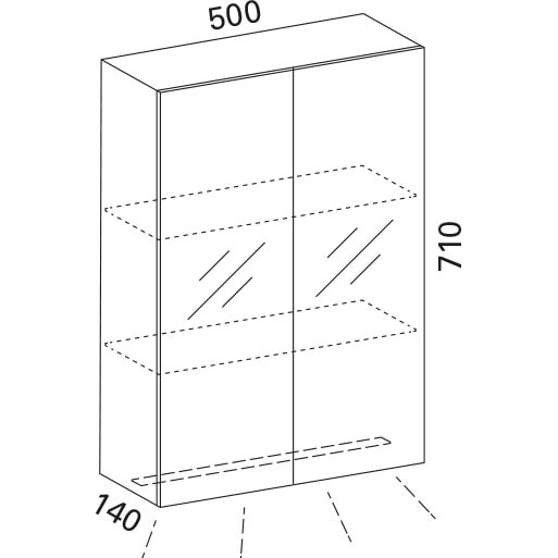 Luvia 50 LED peilikaappi