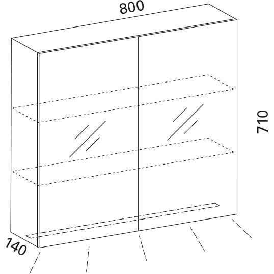 images Luvia 80 LED peilikaappi