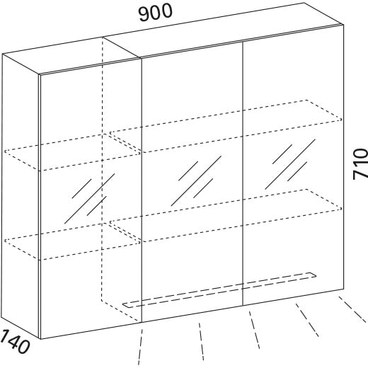 images Luvia 90 LED peilikaappi