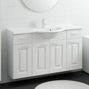 Marilyn 1200 kylpyhuoneryhmä valkoinen kehysovi