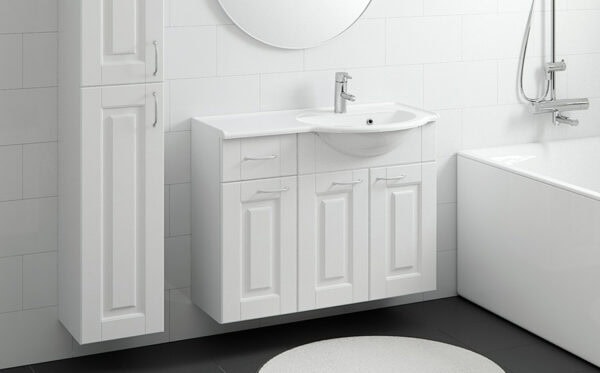 Marilyn 900 oikea kylpyhuoneryhmä valkoinen kehysovi