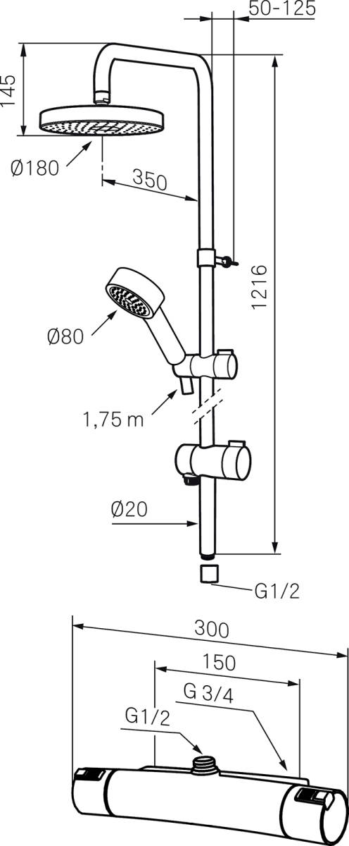 MORA MMIX SHOWER KIT   (731302.0011)