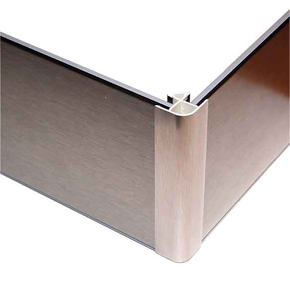 Pinnoitettu sokkelilevy 150 mm, useita sävyjä