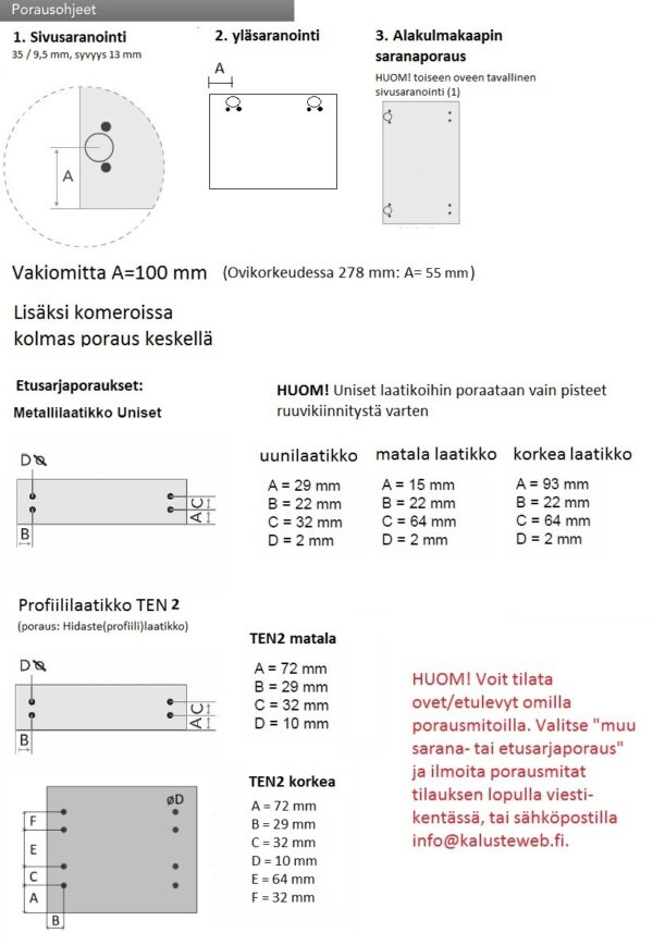 Basic R2 Sileä taupe kalusteovi