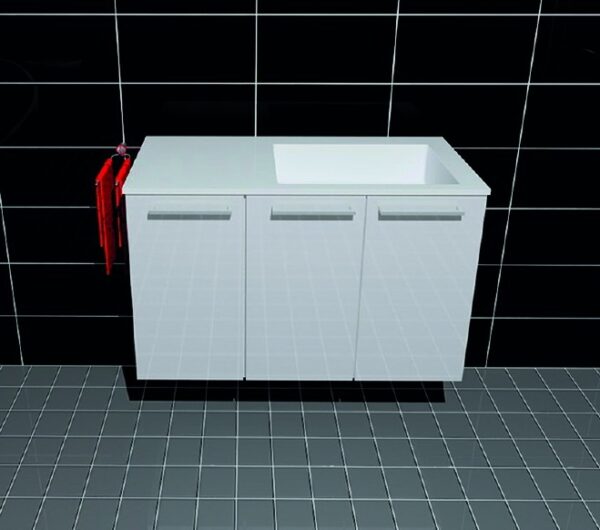 TANGO 90 oikea 3-ovinen allaskaapisto