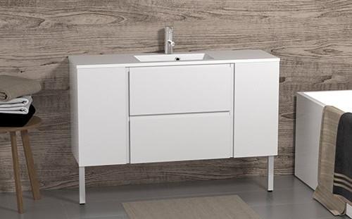 Minimeri_1200_2_valkea_vetimetön_al MINIMERI 1200 KYLPYHUONEYHMÄ LAATIKOSTOLLA JA KAHDELLA SIVUKAAPILLA