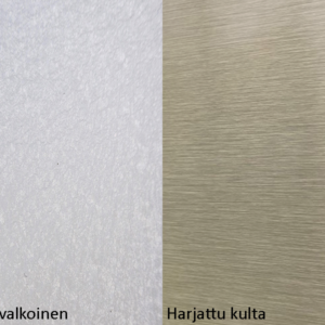 Struktuuri valkoinen / harjattu kulta välitilalevy
