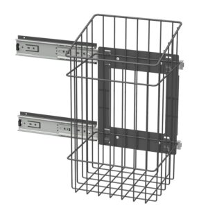 Hyllykkö ja säilytyskori keittiöön Hyllykkö ja metallinen säilytyskori, sopii keittiön järjestelyyn ja säilytykseen.